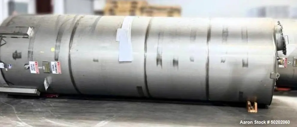 Used Meridian 3,400 Gallon Stainless Steel Storage Tank | Vertical Cone Bottom Vessel