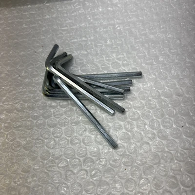 **Preowned 5mm Hex Allen Key, L-Wrench, ISO 2936 B+F Nickel Plated QTY 8 #