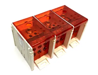 BDBLCS5K3FS | Burndy  3-Pole Finger-Safe Power Distribution Block 600V 310A CU9AL - New Other