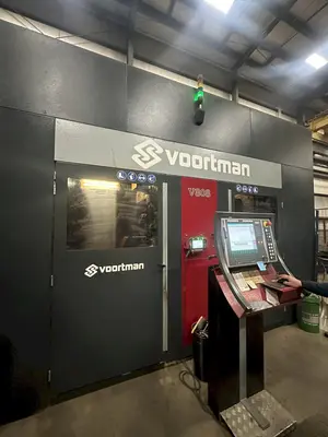 41" X 18" VOORTMAN BEAM LINE, VB1050 SAW,  V630DRILL & V808 PLASMA COPER ROBOT, NEW 2016: STOCK 20792