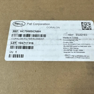 NEW PALL HC7500SCN8H
