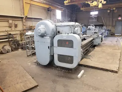 56" x 342" BERTRAM ENGINE LATHE WITH DUAL CARRIAGES