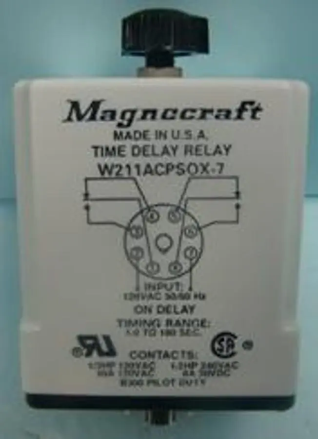 QTY. 1. MAGNECRAFT MADE IN U.S.A. TIME DELAY RELAY...