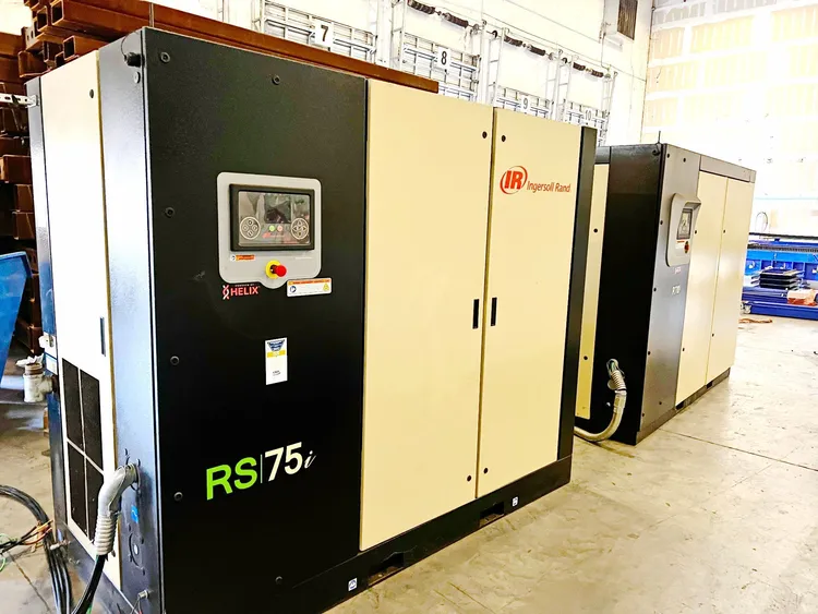 Used 2023 INGERSOLL RAND RS75I-A125 Rotary Screw & Sliding Vane Air Compressors Ontario CA | CNCsurplus #366677