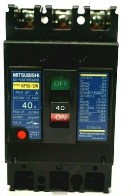 NEW MITSUBISHI NF50-SW-3P-40A CIRCUIT BREAKER NF50-SW NF50SW3P40A