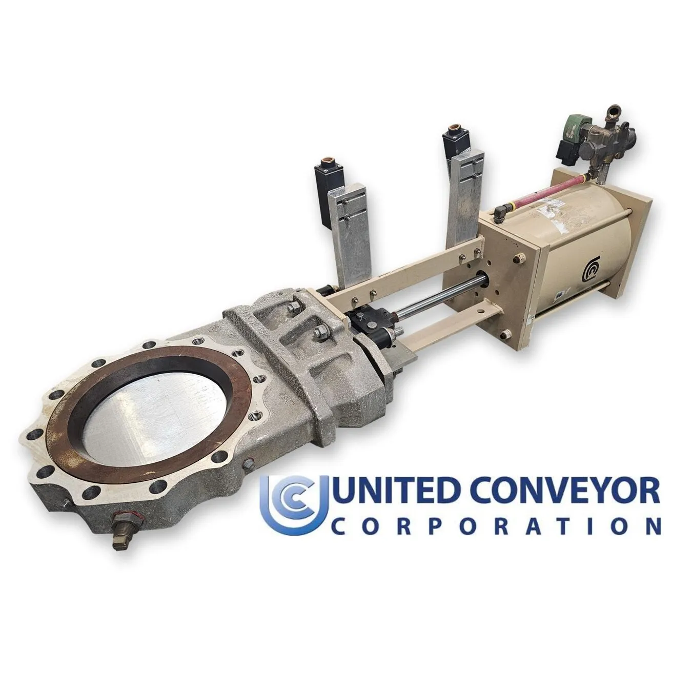 Surplus 10" United Conveyor Corporation Stainless Steel Knife Gate Valve