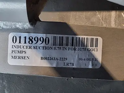 Inducer Suction 5.75" for 3175 Goulds Pumps