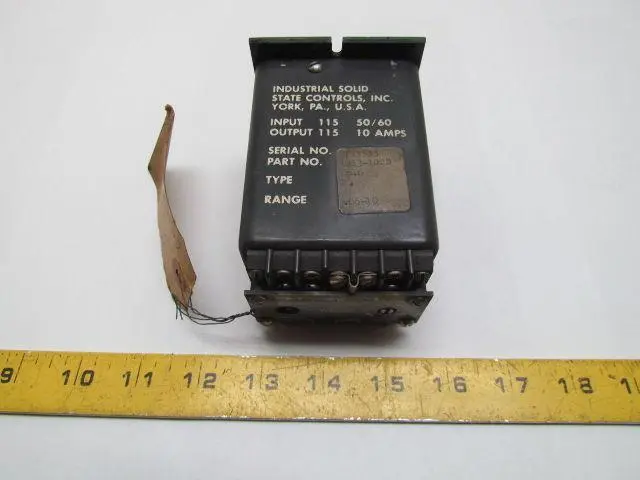 Used ISSC INDUSTRIAL SOLID STATE CONTROLS _UNKNOWN_ Relays & Switches | Arrow Industrial #639540