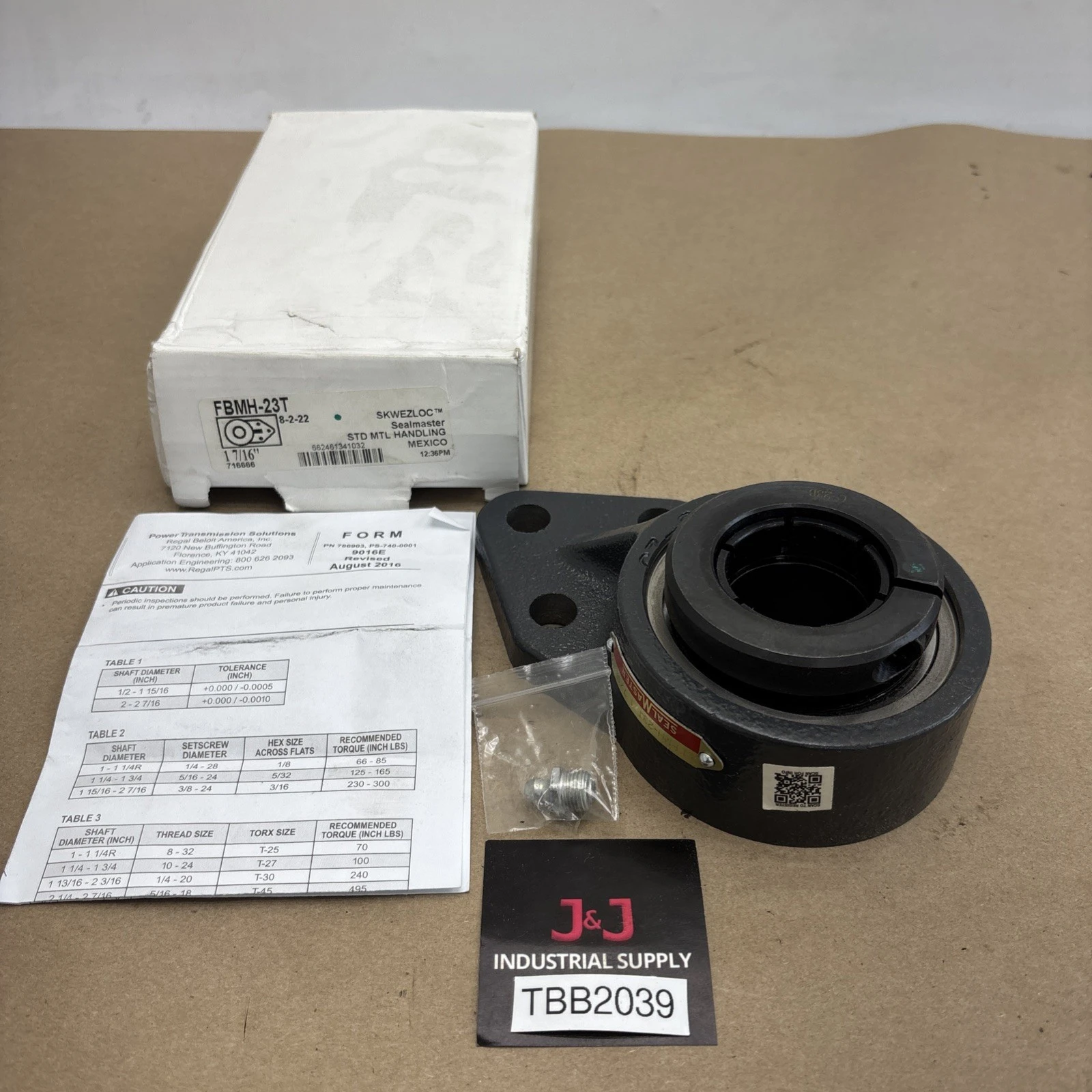 NEW SealMaster FBMH-23T