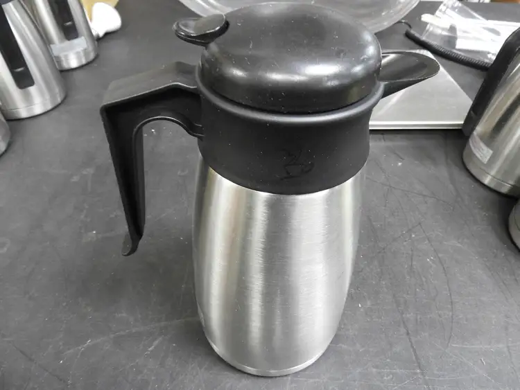 Used Newco Used Newco 109357 1.6L Tall SS Lined Vaculator Thermal Carafe Server Coffee Equipment Illinois US | Falcon Restaurant Supply #1376617