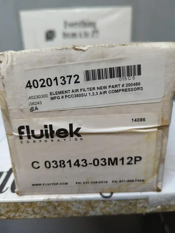 New | in-Stock FLUITEK C 038143-03M12P Filters Ohio US | Surplus Asset Holdings #1236917