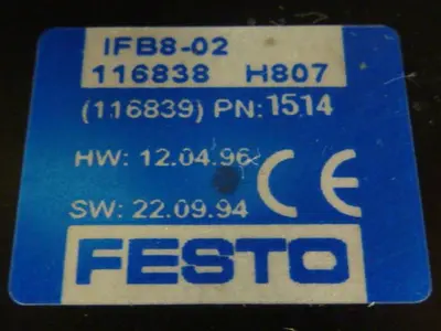 USED FESTO IFB8-02