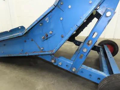 PMI Plastic Machinery Adj Incline Cleated Belt Conveyor 22"W x 90"L 115V 30FPM