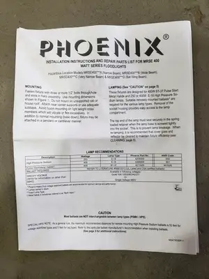 NEW PHOENIX AUTOMATION MRSE400HPSB