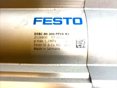 USED FESTO CYLINDER 80MM BORE 300MM STROKE DOUBLE ACTING 2126600