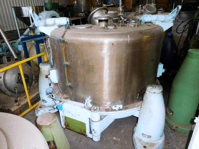Ellerwerk 736 C perforate basket centrifuge, 316SS.