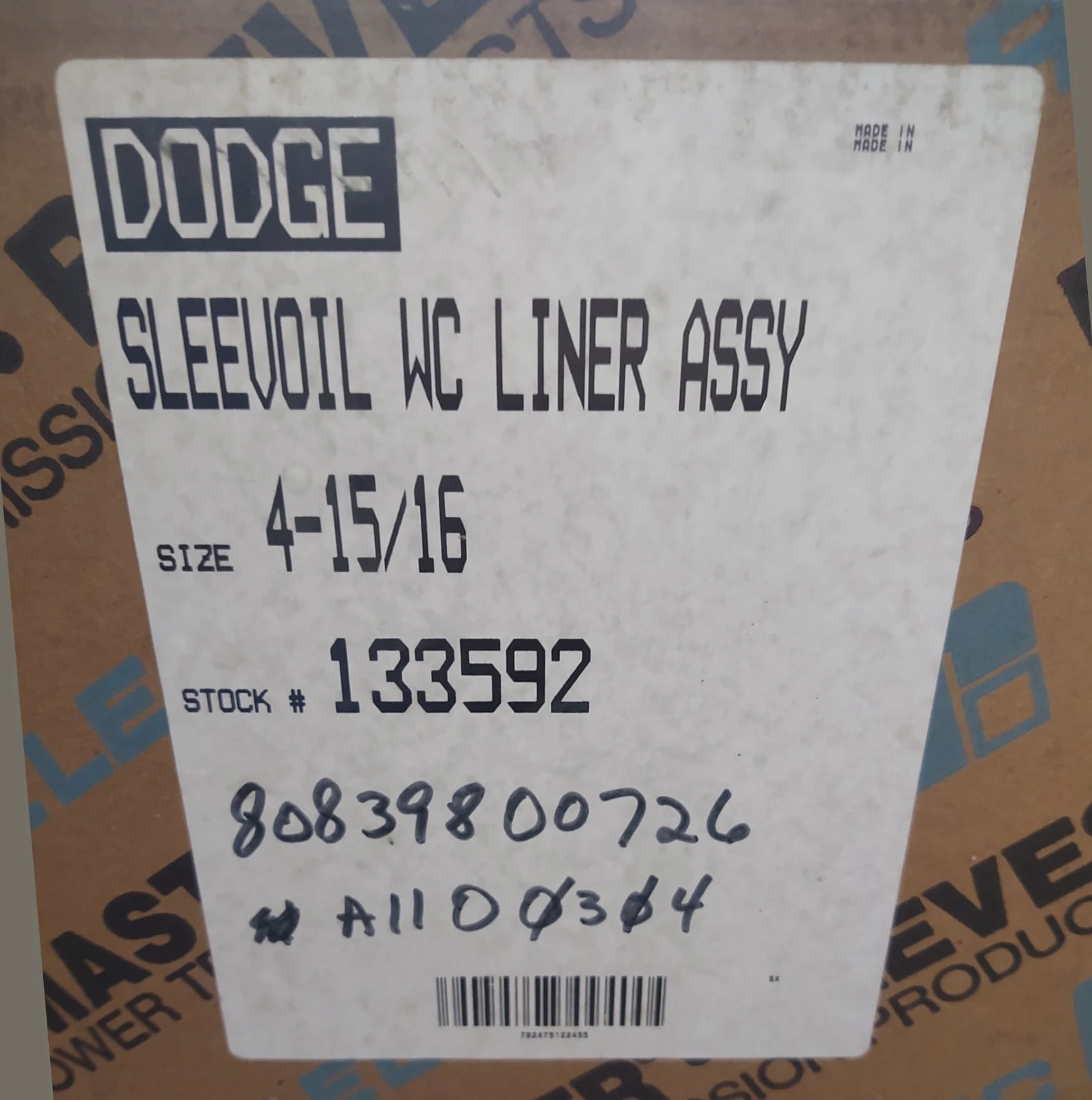 NEW Dodge 133592