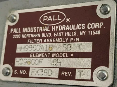USED PALL FILTER HC9800F 8H