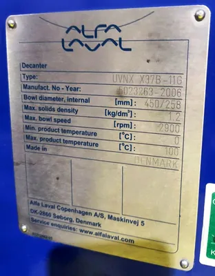 Alfa-Laval Complete 8-10 TPH Olive Oil Processing Line.