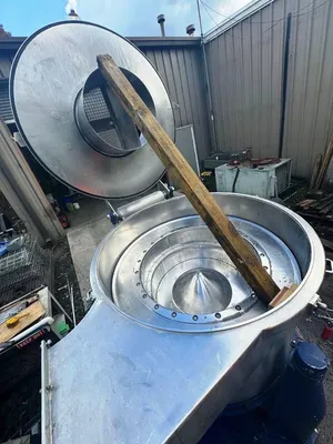 Rousselet Robatel SCPC 120 VXTE textile hydro extractor, SS.