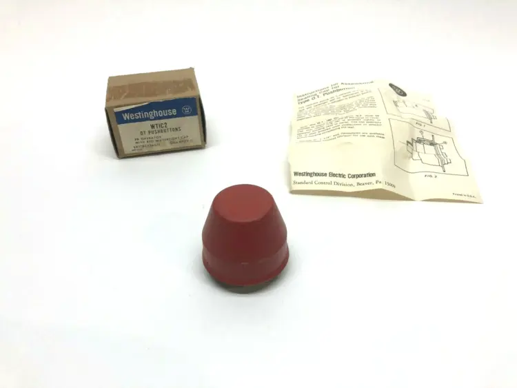 New | in-Stock WESTINGHOUSE RED WATER TIGHT PUSH BUTTON Relays & Switches | Maverick Industrial Sales #1108242