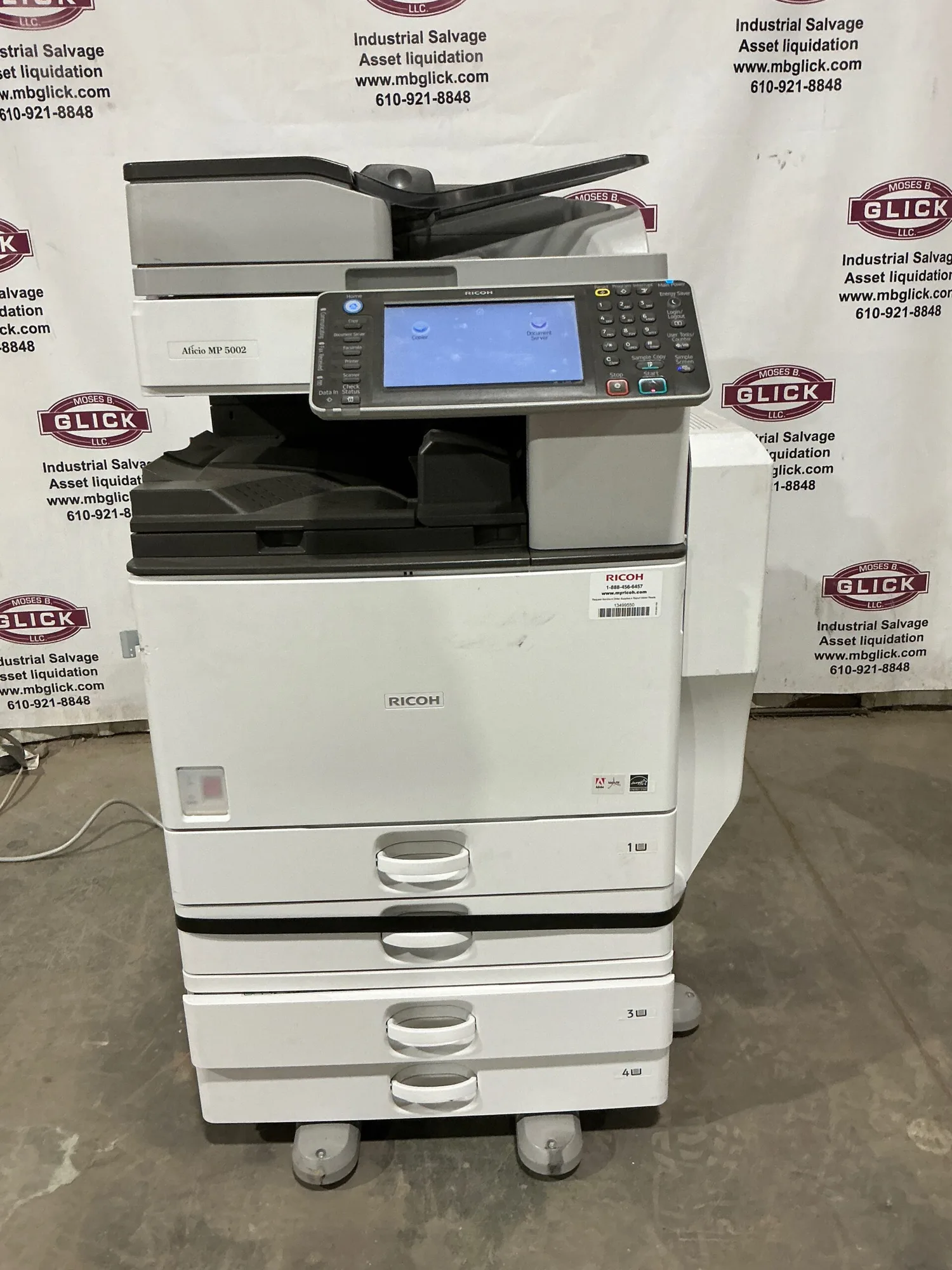 Ricoh Aficio MP 5002 Mono A3 Laser Multifunction Printer Copier Scanner 50 PPM