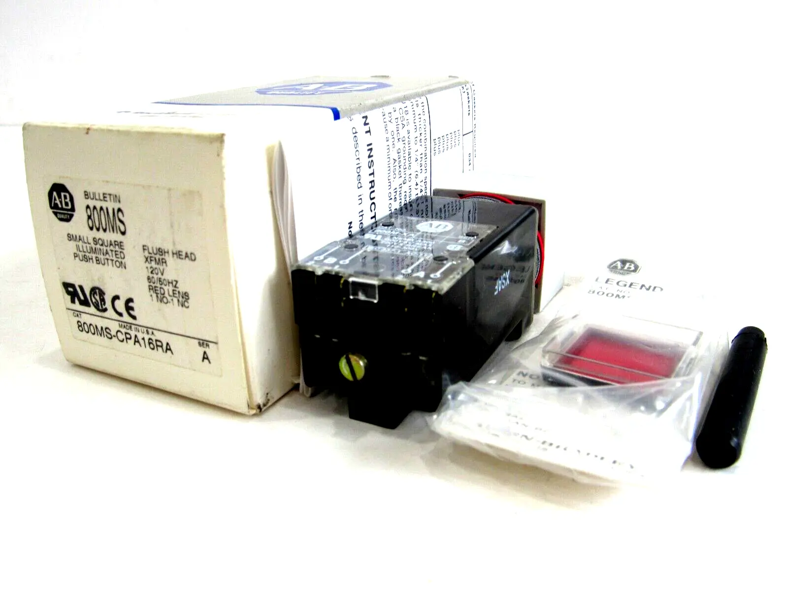ALLEN BRADLEY 800MS -CPA16RA SWITCH 800MSCPA16RA NEW, SURPLUS