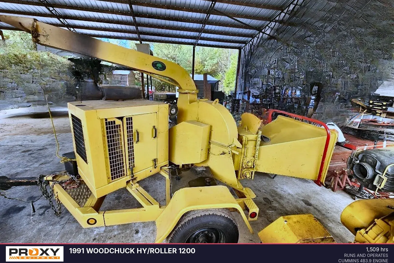 Used 1991 WOODCHUCK HY/ROLLER 1200 Brush Chippers Alabama US | Proxy Equipment #1384929
