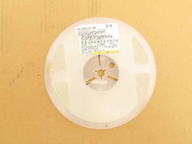 Panasonic ERJ6ENF8251V Fixed Metal Glaze Flat Chip Resistor 8.25K ±1% 5000 Pcs