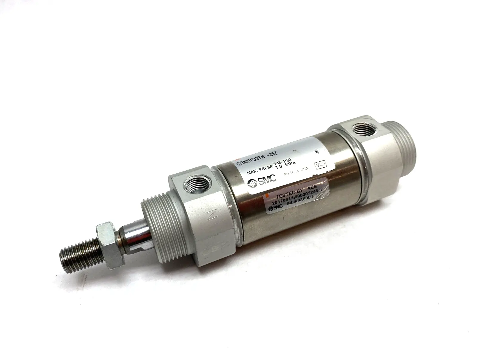 Used SMC ROUND BODY PNEUMATIC CYLINDER 32MM BORE 25MM STROKE Pneumatic Cylinders | Maverick Industrial Sales #1101229