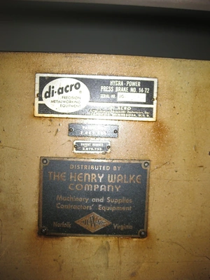 USED 1967 DIACRO 14-72