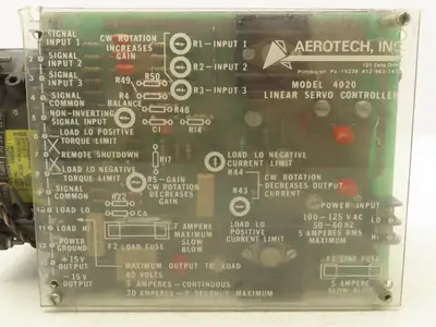 Aerotech 4020 Linear Servo Amplifier Drive Controller 320V