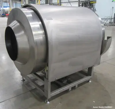Used Shanghai Junyu JYC-500 Coating Drum for Sale – Stainless Steel, 1.5 HP Moto