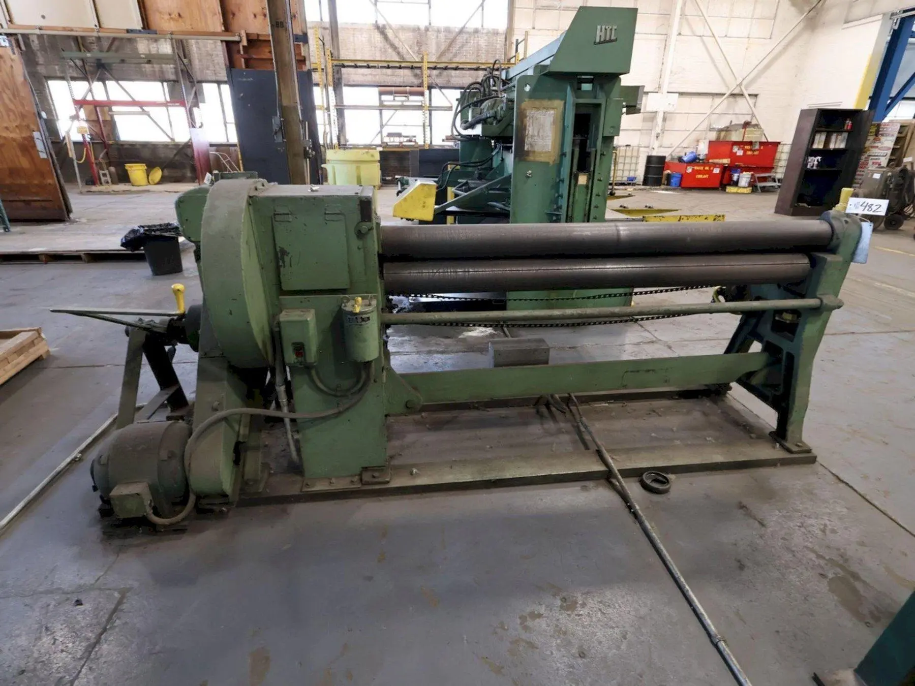 72" X 10 GAUGE BERTSCH MOTORIZED PLATE ROLL 5.5" ROLLS: YOBRO #24744