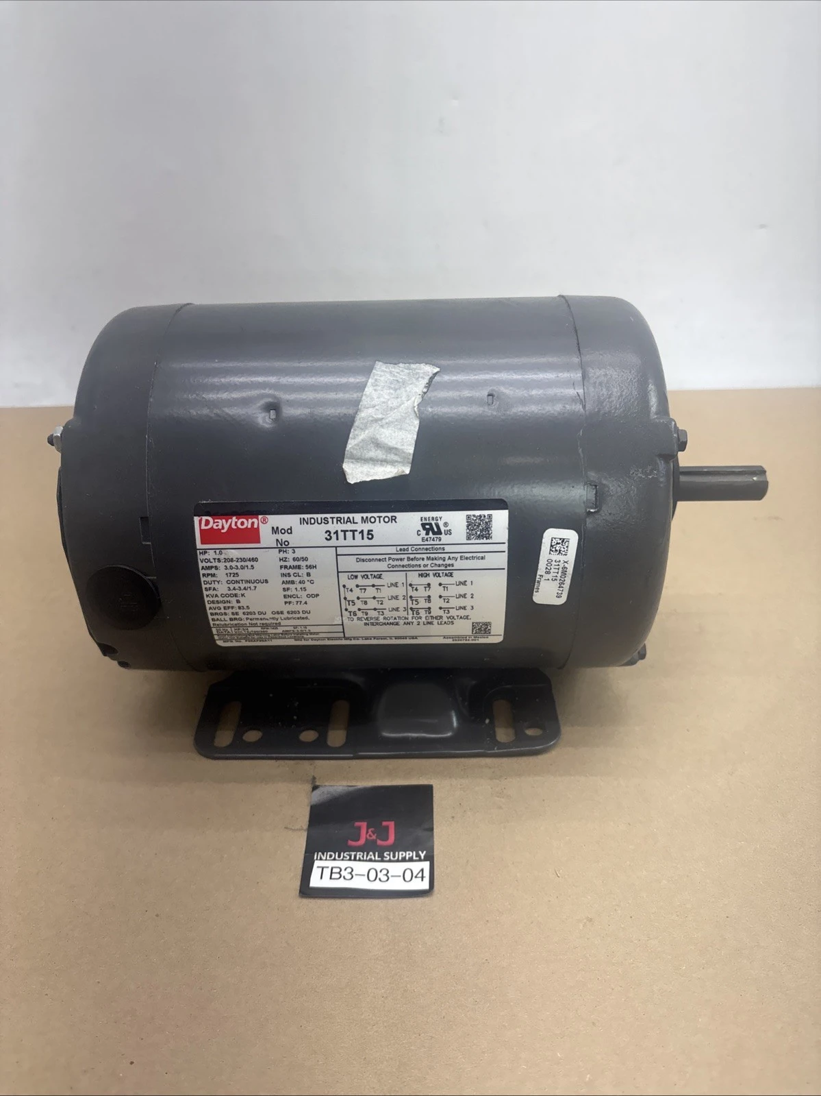 New | in-Stock Dayton 31TT15 Motors (misc) Indiana US | J&J Industrial Supply #1548369