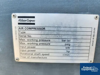 USED Atlas Copco 100 HP Atlas Copco Air Compressor, ZT75
