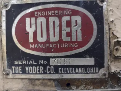 36" YODER POWERED SLITTING HEAD WITH FEED ROLLS: STOCK #22948