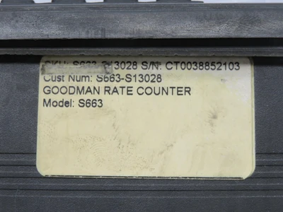 Used GOODMAN _UNKNOWN_ Meters - Misc | OCO Industrial #1659786