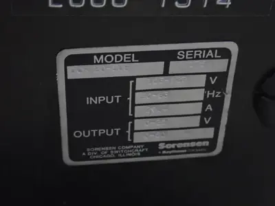 Used SORENSEN DCR 2050B DC Power Supplies Ohio US | HGR 24 #895596