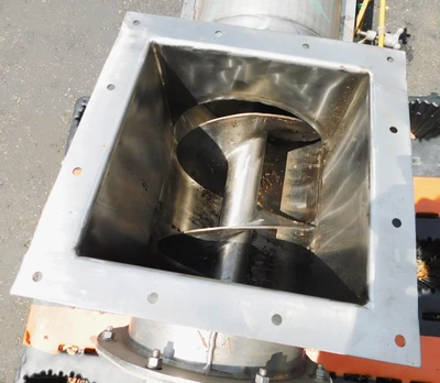 USED B.W. SINCLAIR SCREW CONV FOOD GRADE SCREW CONVEYOR 12X10