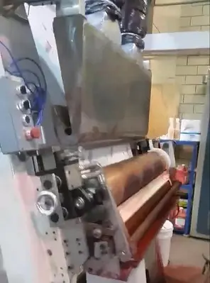 44" Zerand Web Fed Die Cutter 2 color Flexo