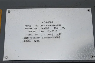 USED LINDBERG NO. 11-SC-244824-25A