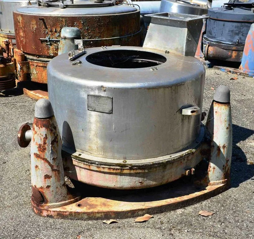 Comi-Condor 1000mm solid basket centrifuge, 316SS.