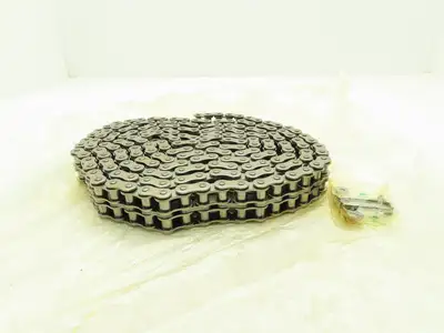 Tsubaki 50-2SS #50 2-Strand Double Roller Chain Stainless 5/8" Pitch Riveted 10'