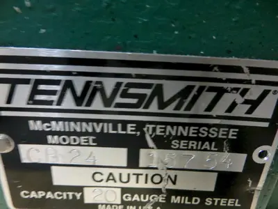 24" Tennsmith Cleatbender Model CB24
