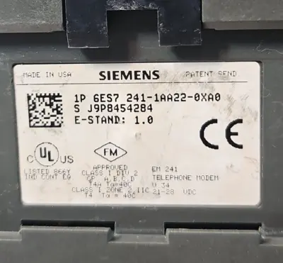 Siemens 6ES7 241-1AA22-0XA0 PLC Module (BIN643)