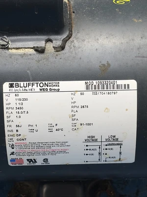 Used WEG Bluffton 1093320401 Centrifugal Pumps Indiana US | J&J Industrial Supply #1421863