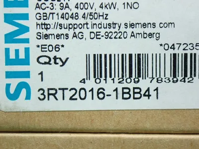 NEW SIEMENS 3RT20161BB41