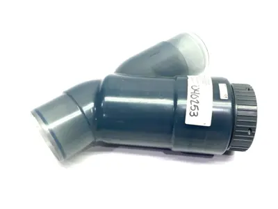 USED GEORG FISCHER ANGLE SEAT 3" CHECK VALVE TYPE 304 PVC-U DN80 PN10 EPDM
