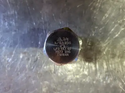 3/4" Threaded Hex Head Plug A/SA350 LF2 CL1
